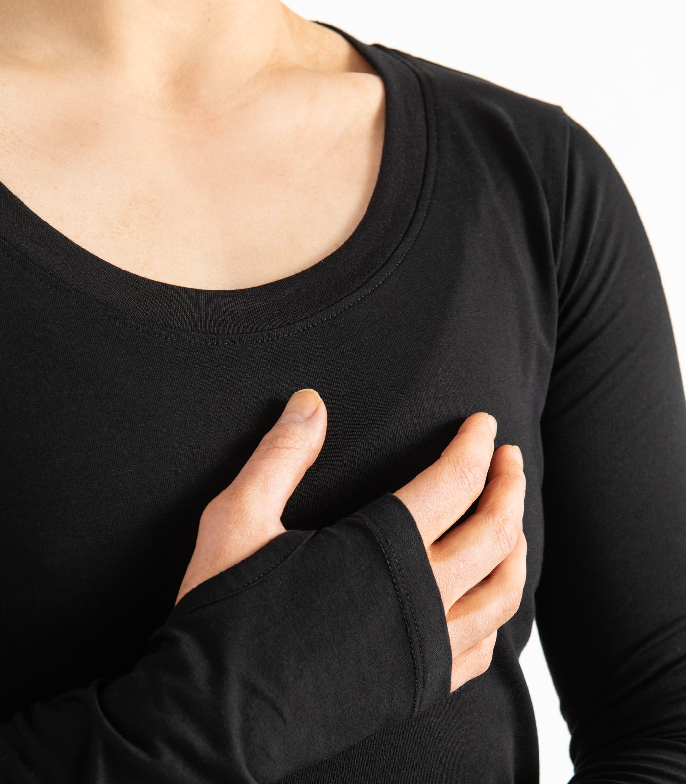 Thumbhole Tee - Black