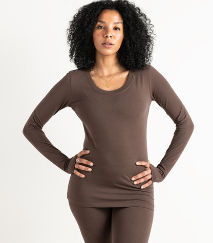 Thumbhole Tee - Chocolate Martini