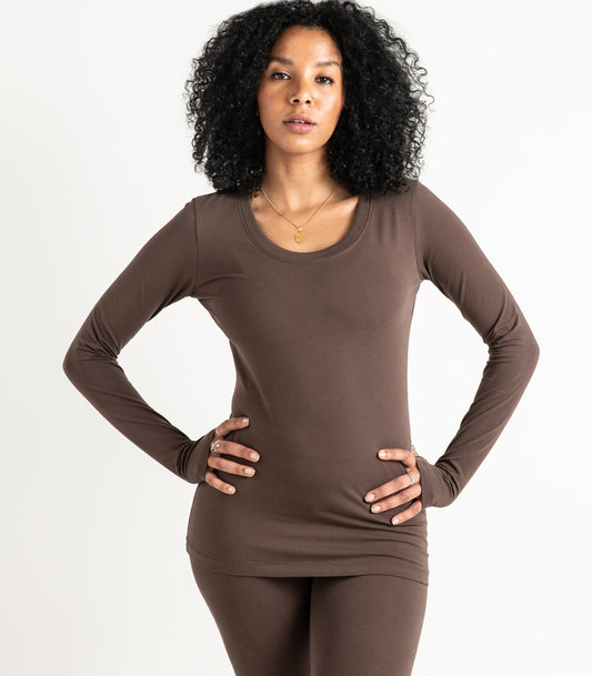 Thumbhole Tee - Chocolate Martini