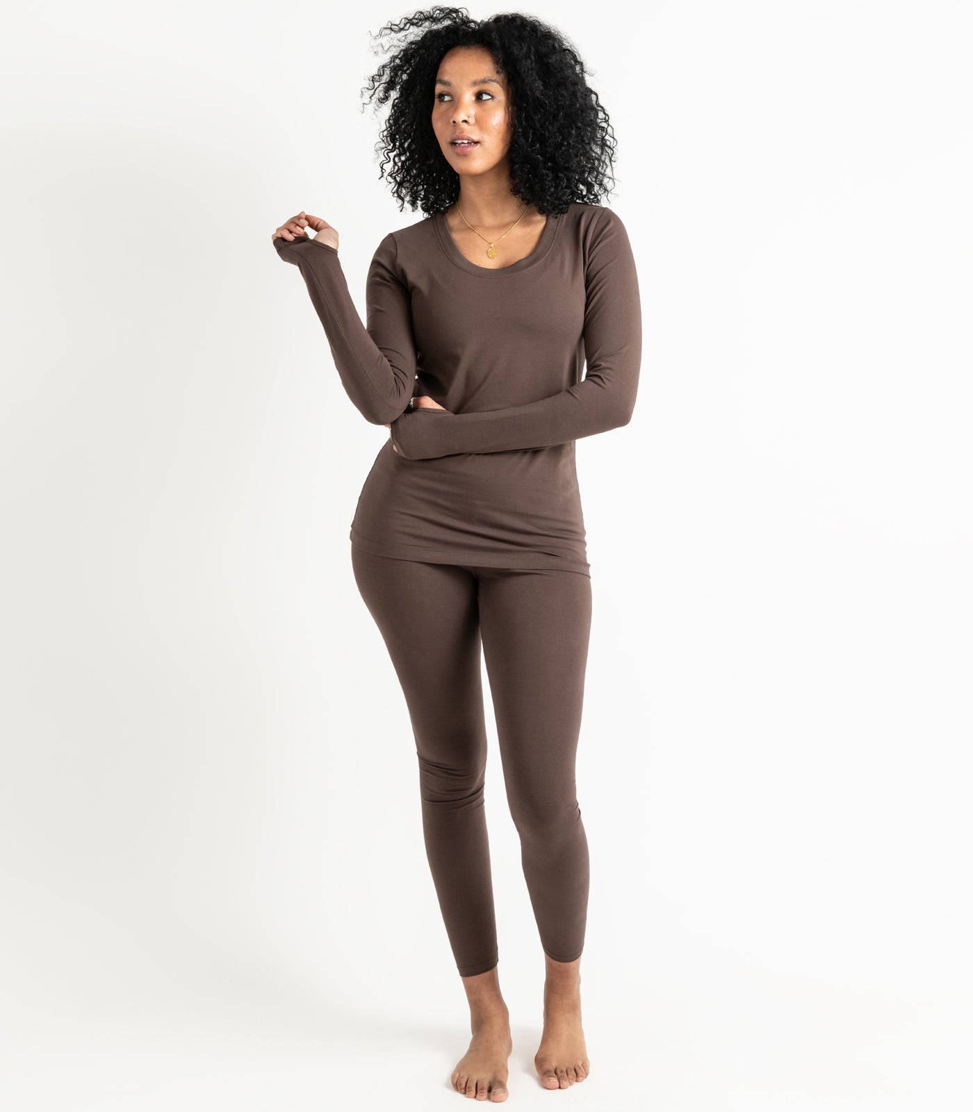 Thumbhole Tee - Chocolate Martini