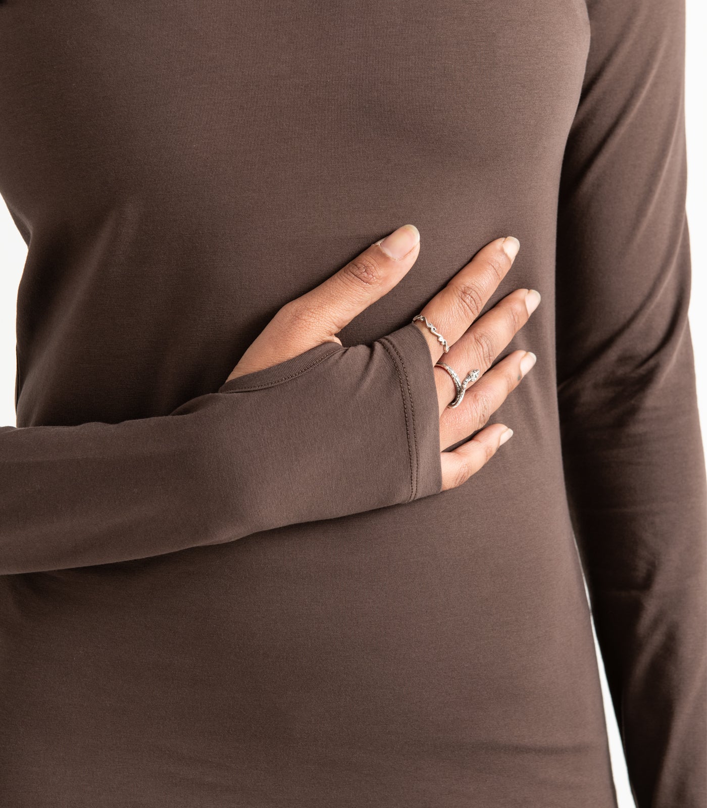 Thumbhole Tee - Chocolate Martini