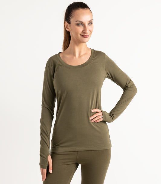 Thumbhole Tee - Dark Olive