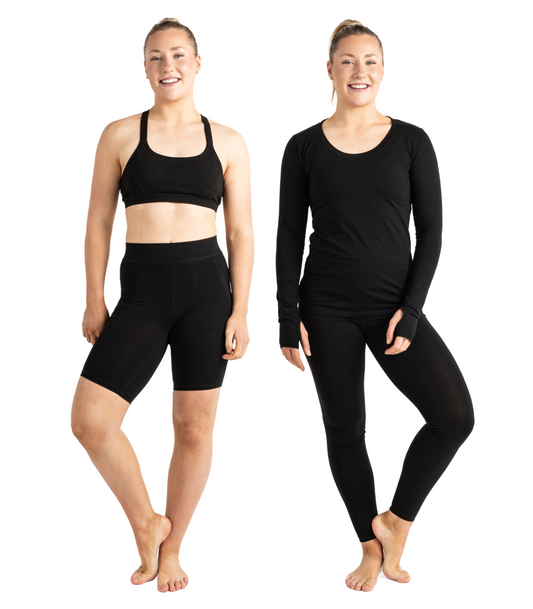 Long Bike Shorts & Thumbhole Tee