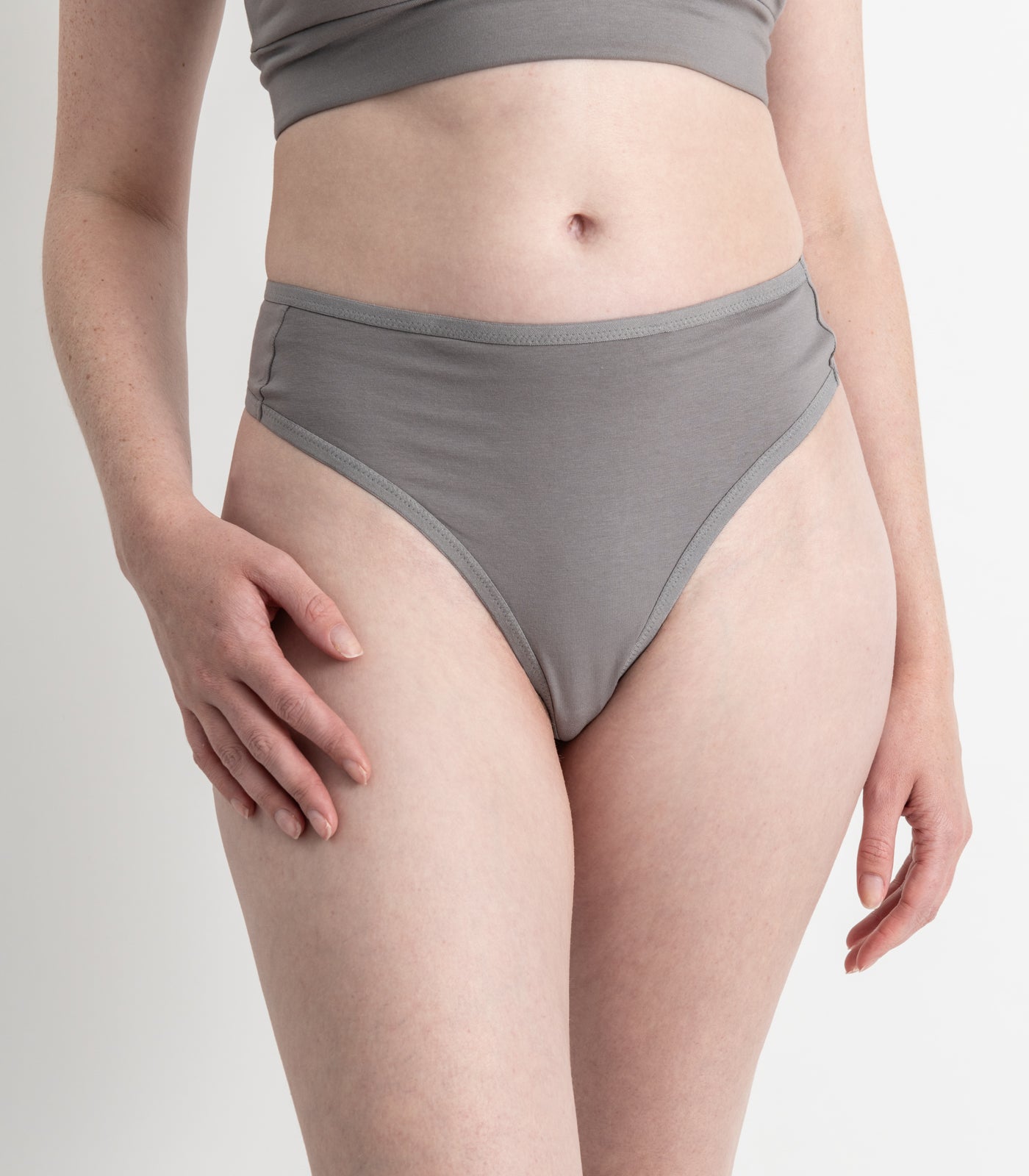 Bhumi Organic Cotton - High Rise G String (2 Pack) - Titanium