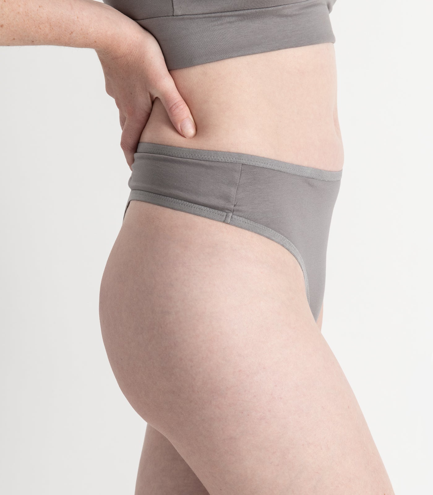 Bhumi Organic Cotton - High Rise G String (2 Pack) - Titanium