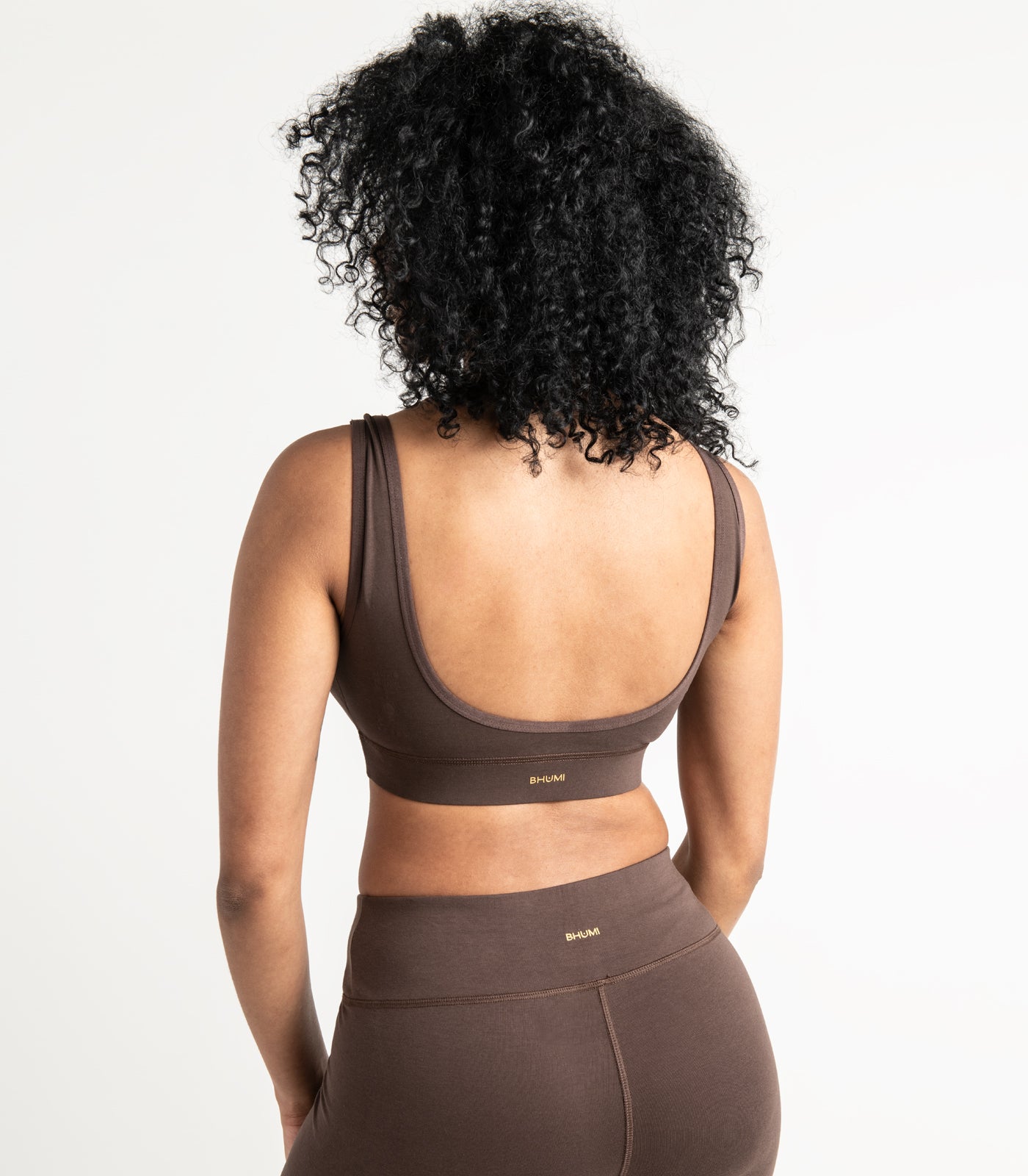 V Neck Crop Top - Chocolate Martini