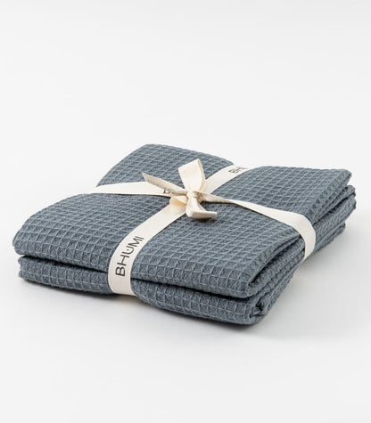 Tea Towels - Waffle (2 Pack) - Blueberry