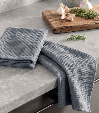 Tea Towels - Waffle (2 Pack) - Blueberry