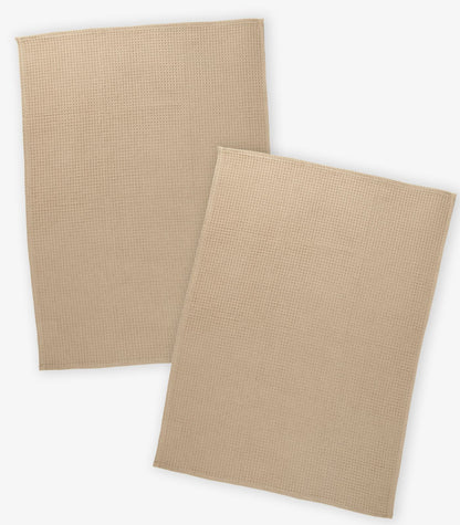 Tea Towels - Waffle (2 Pack) - Khakhi