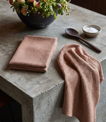 Tea Towels - Waffle (2 Pack) - Nougat
