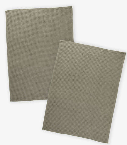 Tea Towels - Waffle (2 Pack) - Olive