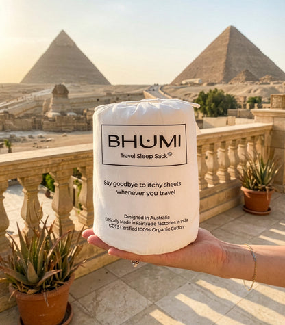 Bhumi Organic Cotton - Travel Sleep Sack - White