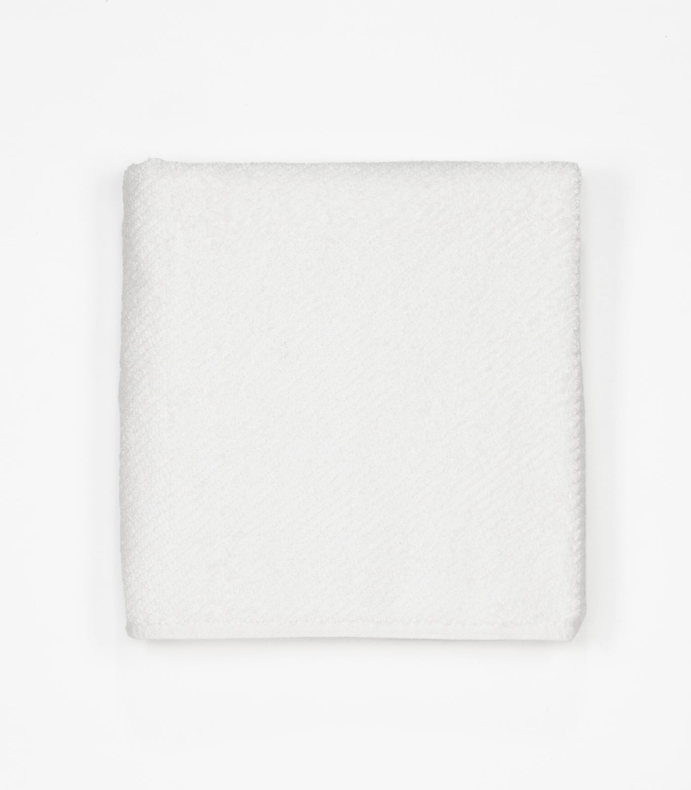 Twill Fitness Towel - White