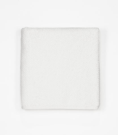 Twill Fitness Towel - White