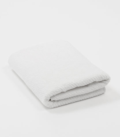 Twill Fitness Towel - White