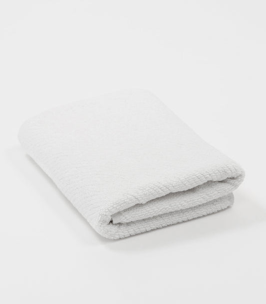 Twill Fitness Towel - White