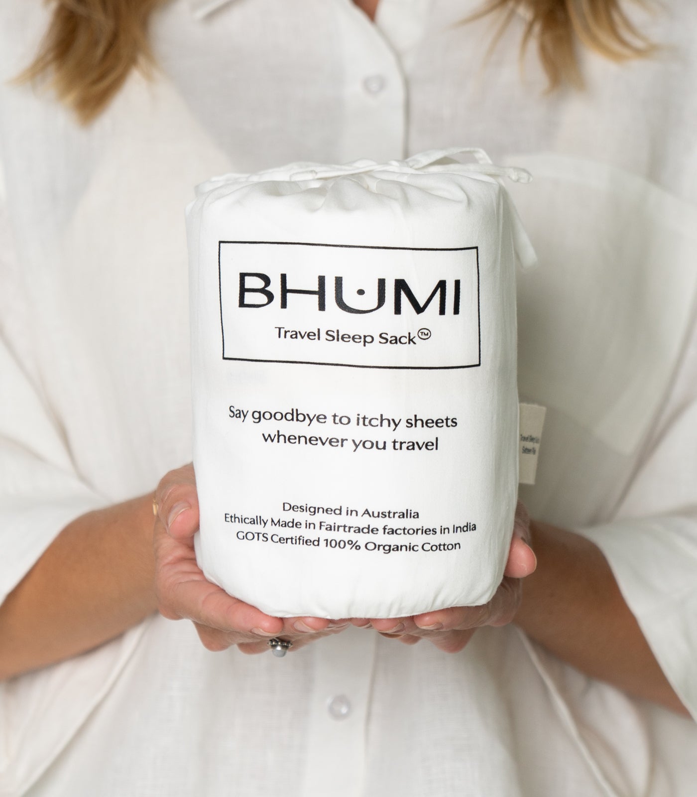 Bhumi Organic Cotton - Travel Sleep Sack - White