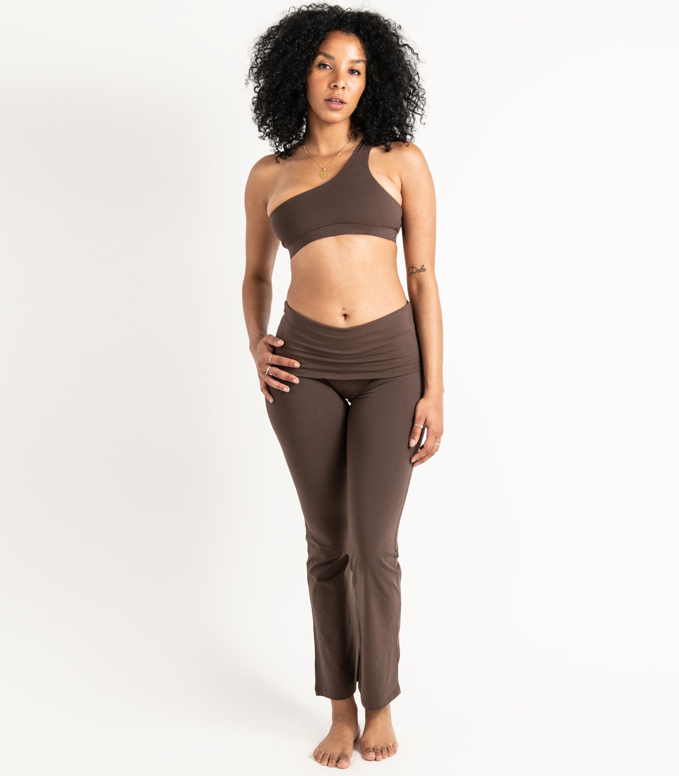 Wide Leg Leggings - Chocolate Martini