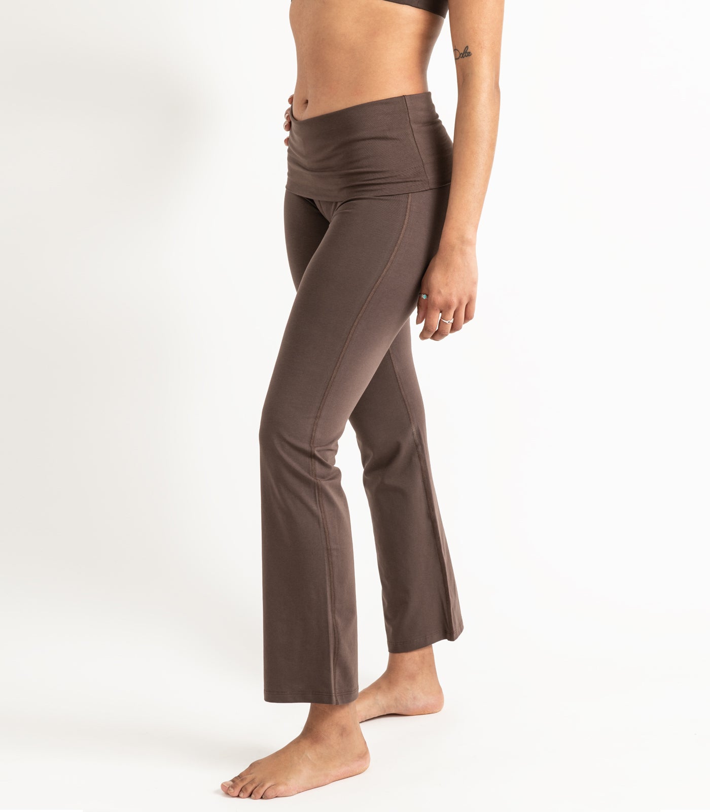 Wide Leg Leggings - Chocolate Martini