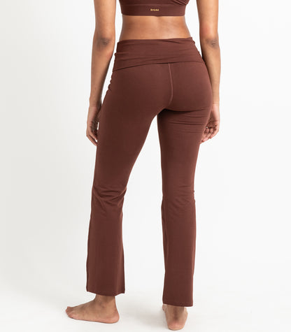 Wide Leg Leggings - Espresso