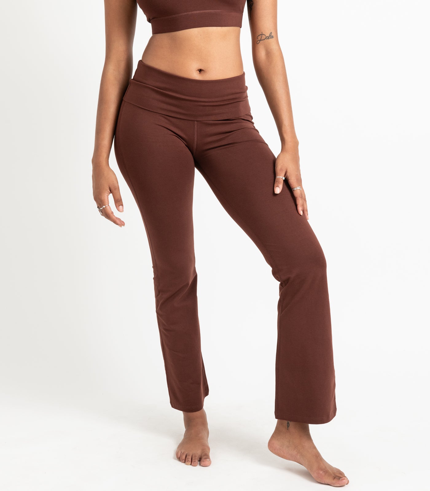 Wide Leg Leggings - Espresso
