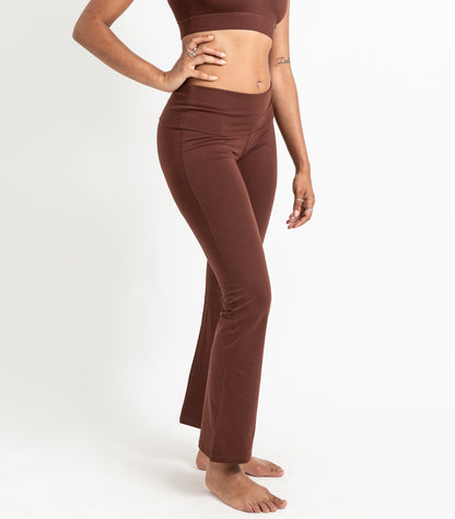 Wide Leg Leggings - Espresso