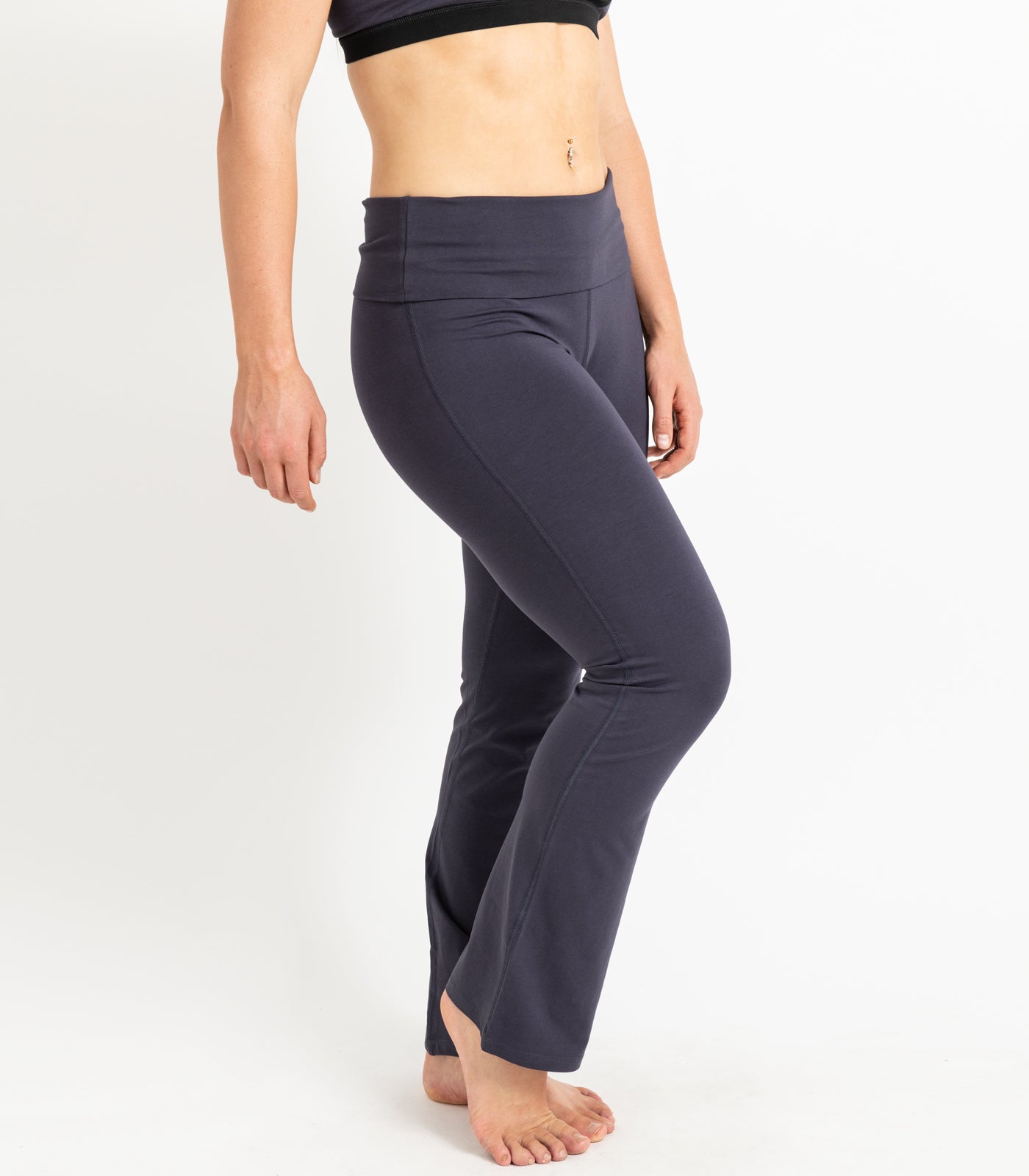 Wide Leg Leggings - Graphite