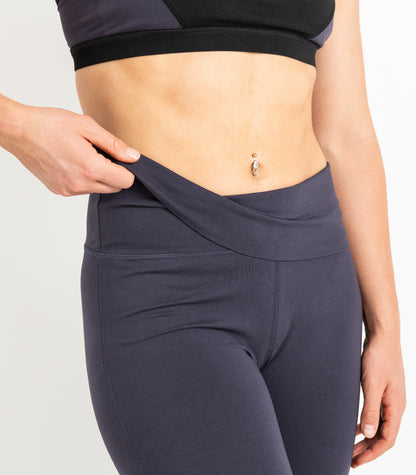 Wide Leg Leggings - Graphite