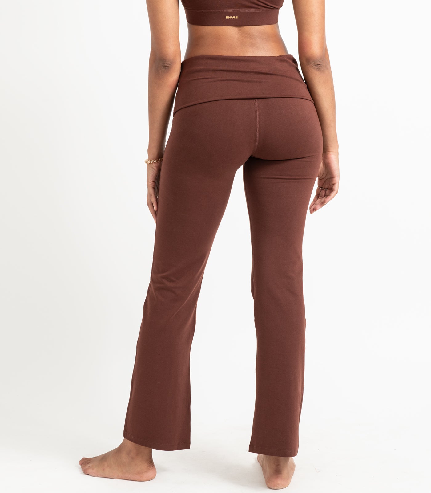 Pocket Wide Leg Leggings - Espresso