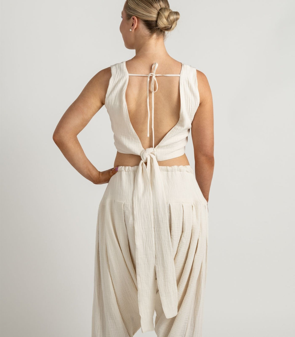 Organic Muslin Asana Top - Natural