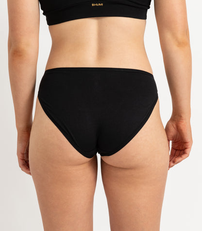 Bhumi Organic Cotton - Bikini (2 Pack) - Black