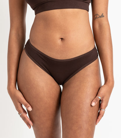 Bhumi Organic Cotton - Bikini (2 Pack) - Coffee Bean