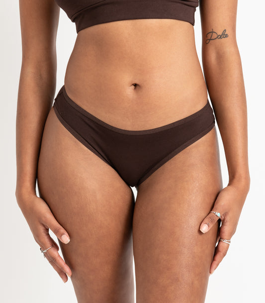 Bhumi Organic Cotton - Bikini (2 Pack) - Coffee Bean