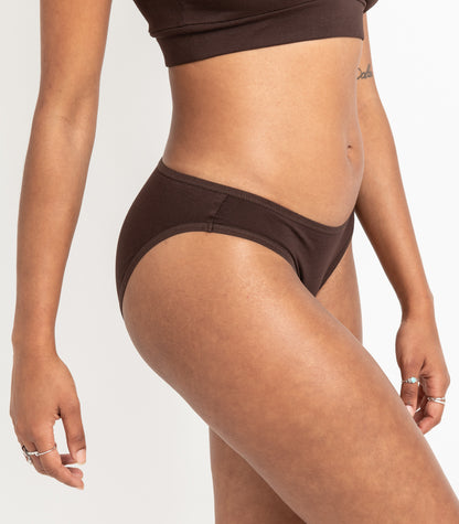 Bhumi Organic Cotton - Bikini (2 Pack) - Coffee Bean