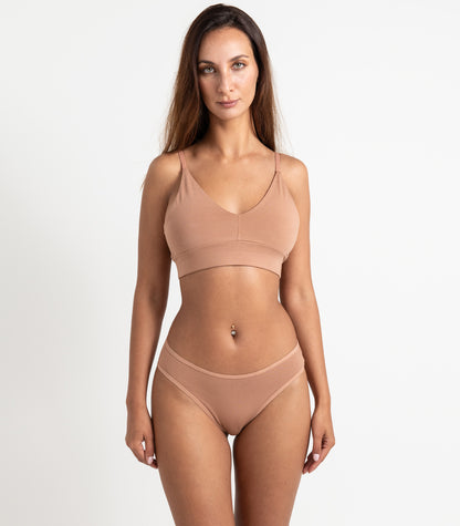 Bhumi Organic Cotton - Bikini (2 Pack) - Mocha Mousse