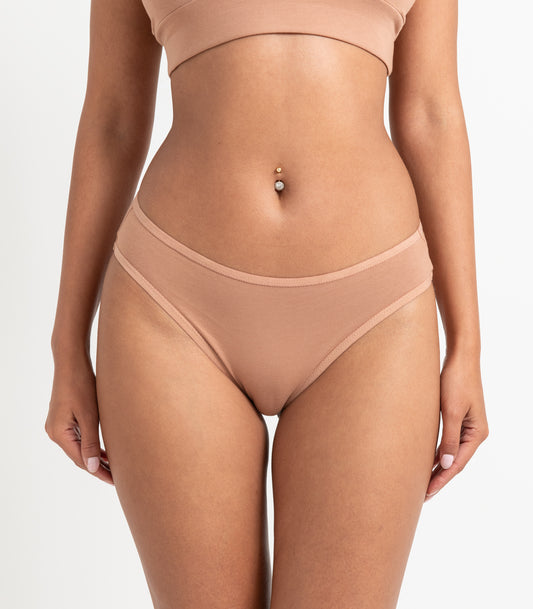 Bhumi Organic Cotton - Bikini (2 Pack) - Mocha Mousse