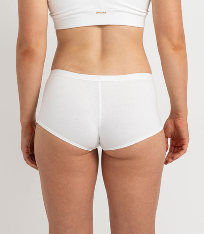Bhumi Organic Cotton - Boy Short (2 Pack) - White