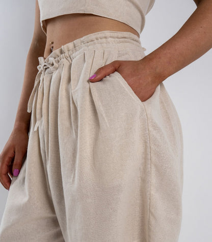 Organic Khadi Breeze Shorts - Natural