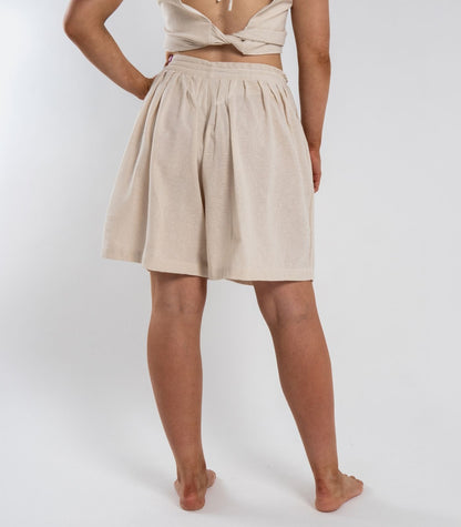 Organic Khadi Breeze Shorts - Natural