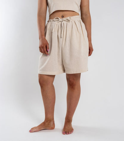 Organic Khadi Breeze Shorts - Natural