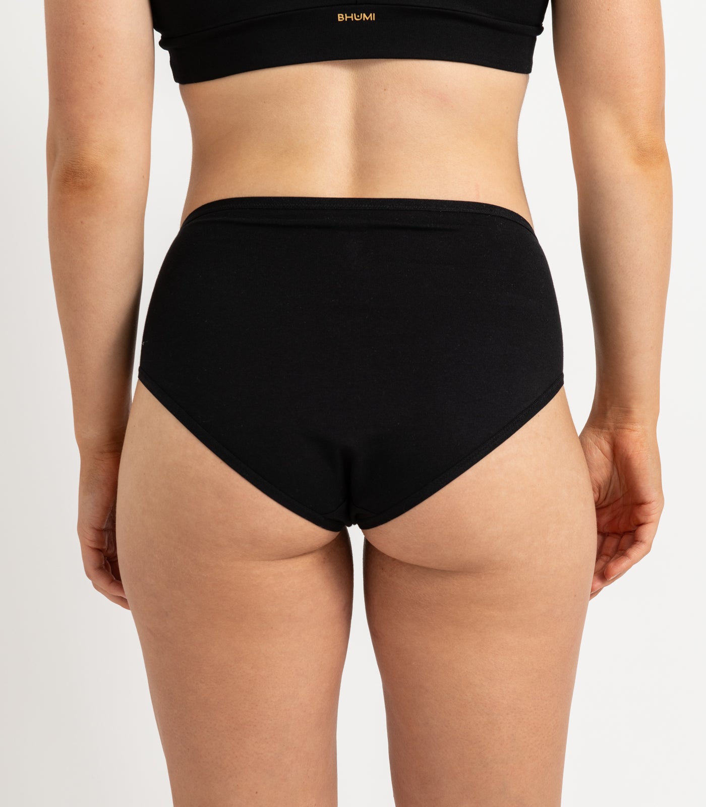Bhumi Organic Cotton - Hi Cut Brief (2 Pack) - Black