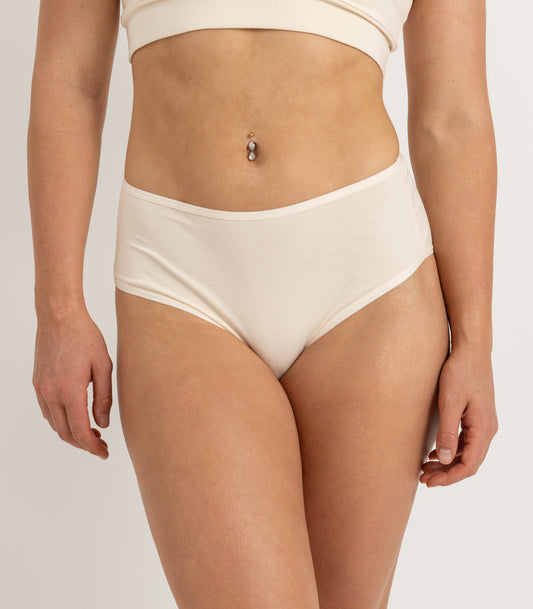 Bhumi Organic Cotton - Hi Cut Brief (2 Pack) - Nude