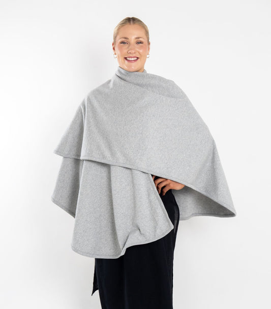 Bhumi Organic Cotton - Meditation Wrap - Light Grey Melange