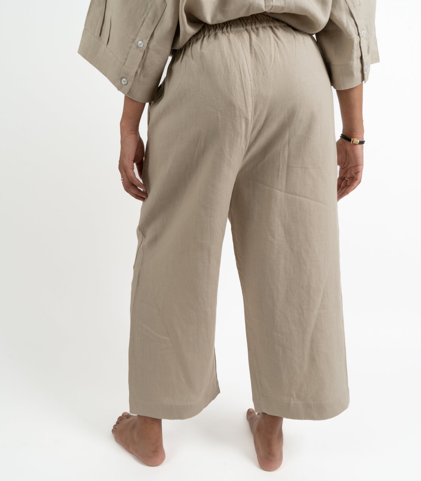Organic Linen Balloon Lounge Pants - Raw