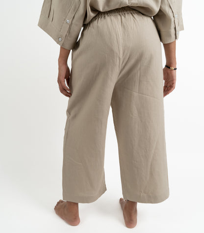 Organic Linen Balloon Lounge Pants - Raw
