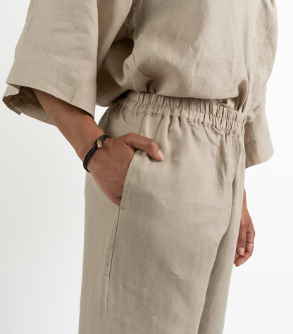 Organic Linen Balloon Lounge Pants - Raw
