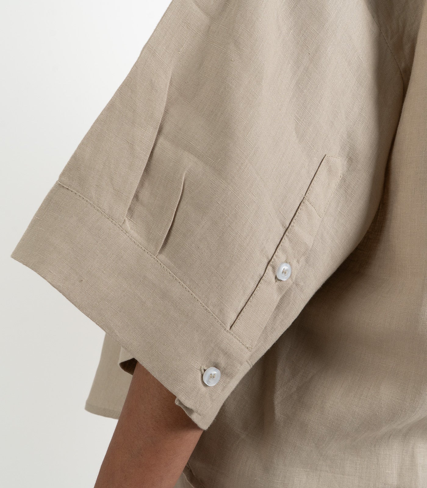 Organic Linen Lounge Shirt - Raw