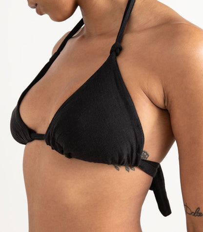 Organic Muslin Sauna Set - Black
