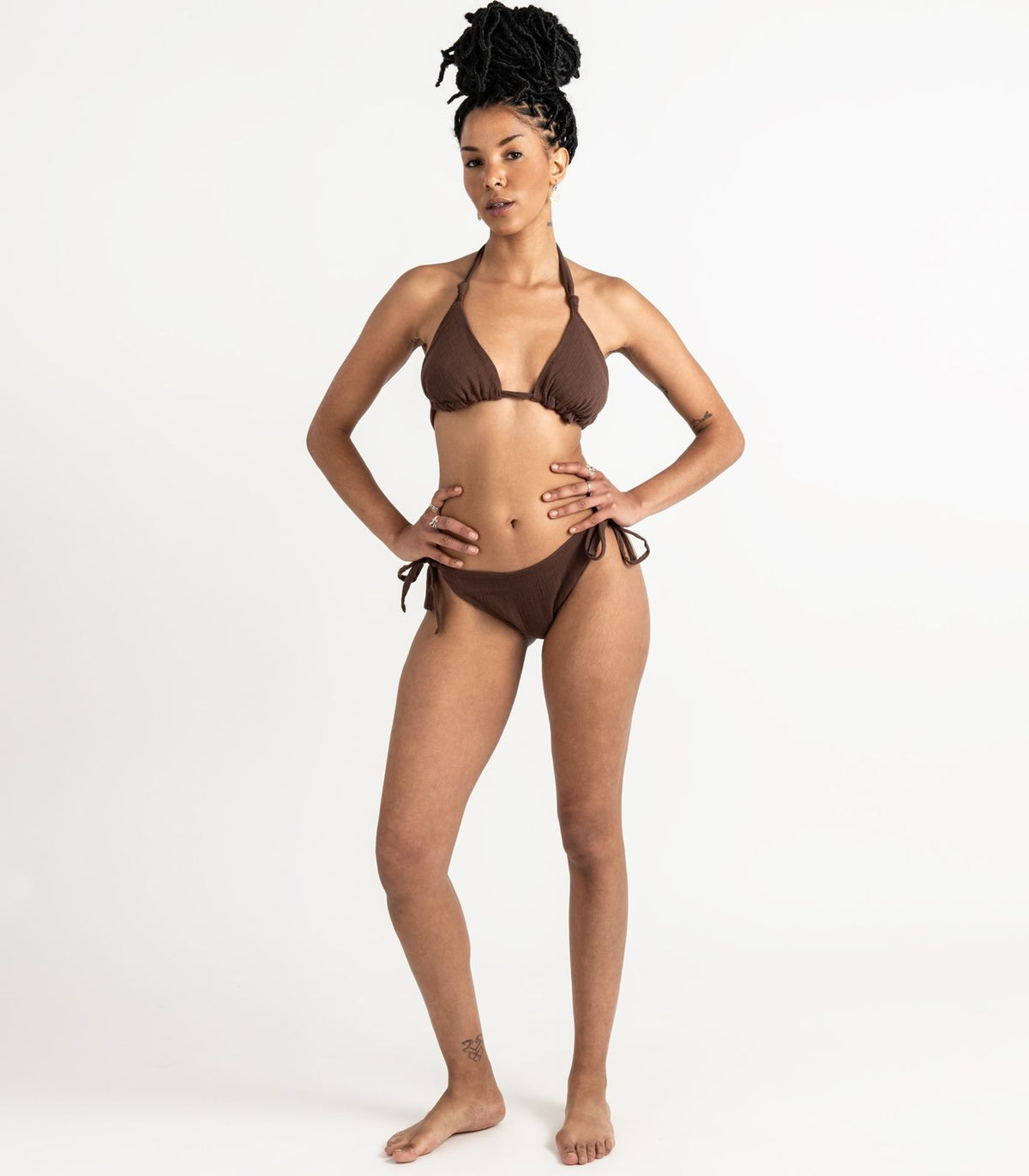 Organic Muslin Sauna Set - Chocolate