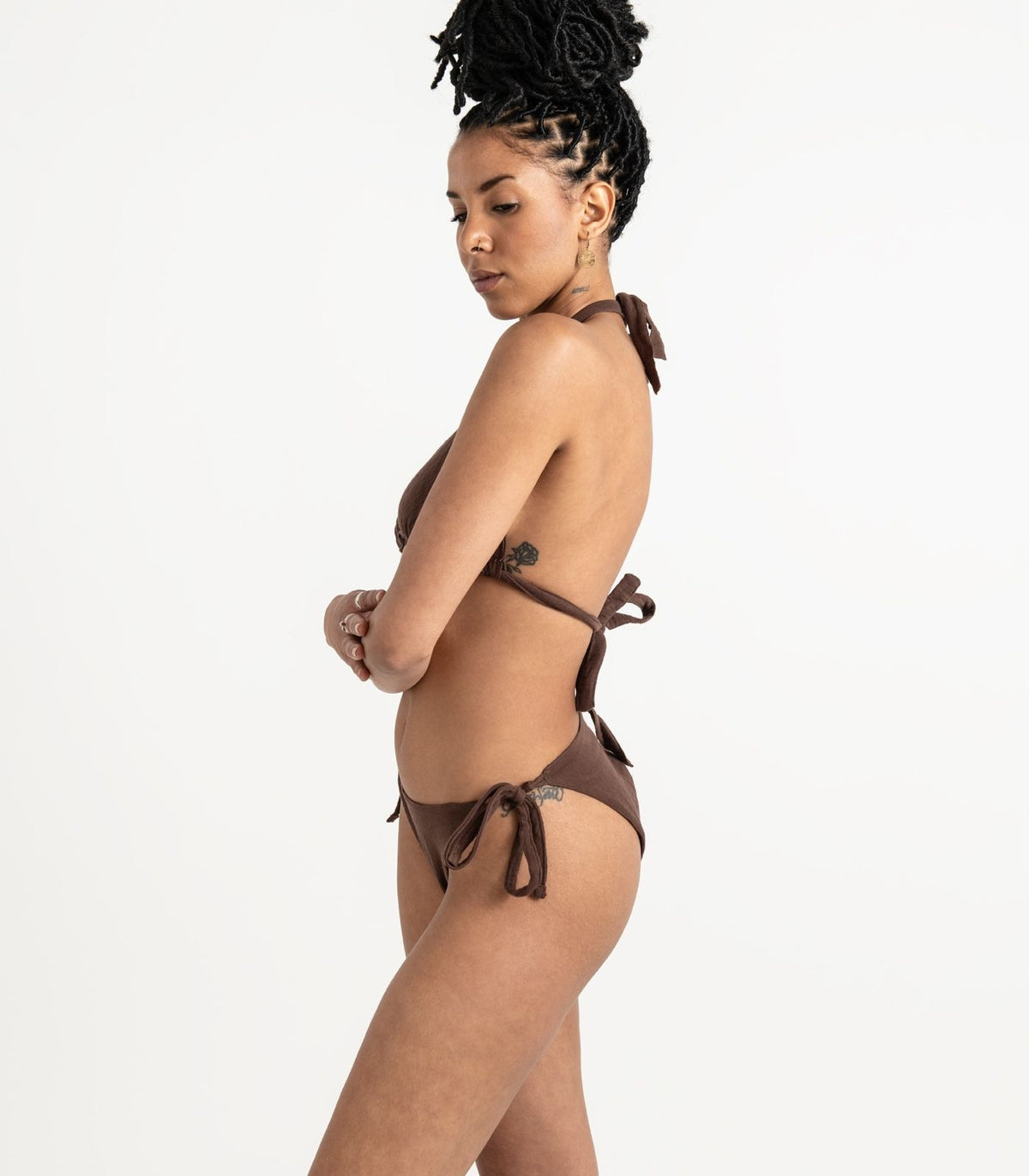 Organic Muslin Sauna Set - Chocolate